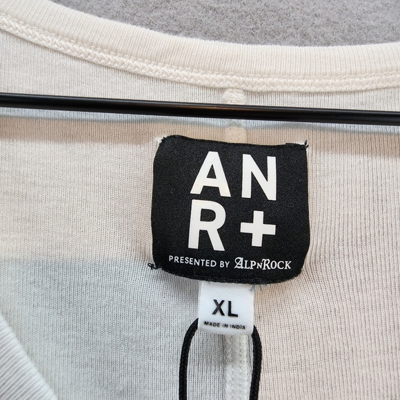 Alp‎ n' Rock NEW Shay II Henley Shirt Long Sleeve V-neck Cream Henley Tee sz XL - Picture 3 of 10